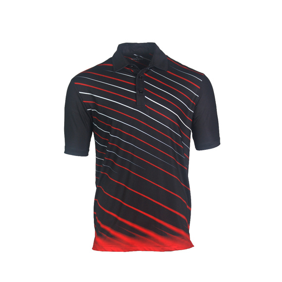 red golf polo